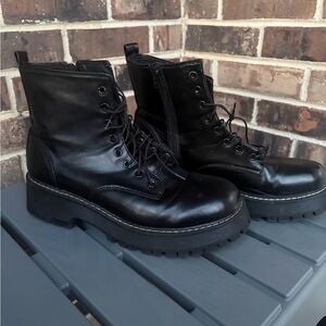 NOBO Black Combat Boots